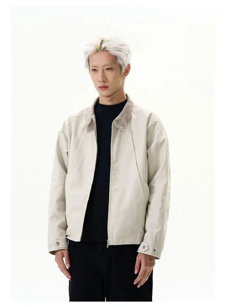 Spliced Lapel Clean Fit Jacket Korean Street Fashion Jacket By A PUEE Shop Online at OH Vault