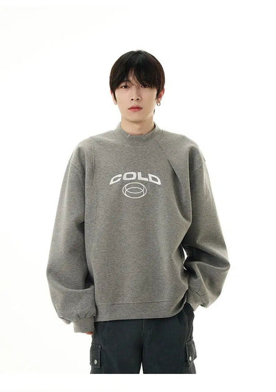 Cold Logo Crewneck Korean Street Fashion Crewneck By 77Flight Shop Online at OH Vault