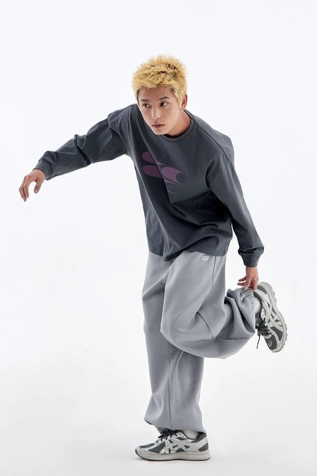 Gartered End Oversized Sweatpants Korean Street Fashion Pants By Crying Center Shop Online at OH Vault