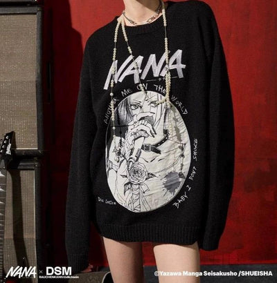 BNW Nana Graphic Sweater Korean Street Fashion Sweater By Donsmoke Shop Online at OH Vault