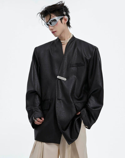 Shiny Flowy Loose Blazer Korean Street Fashion Blazer By Argue Culture Shop Online at OH Vault