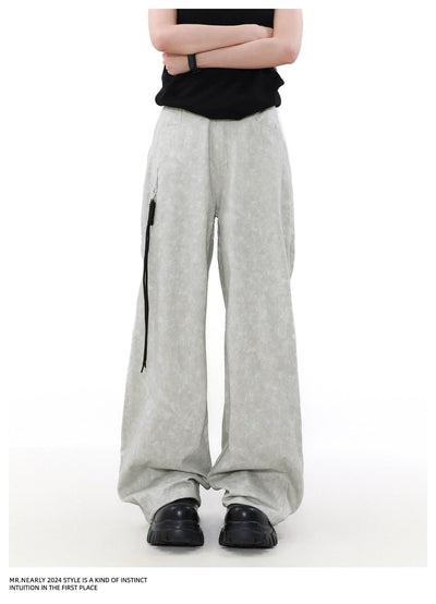 Tie-Dyed Straight Casual Pants Korean Street Fashion Pants By Mr Nearly Shop Online at OH Vault