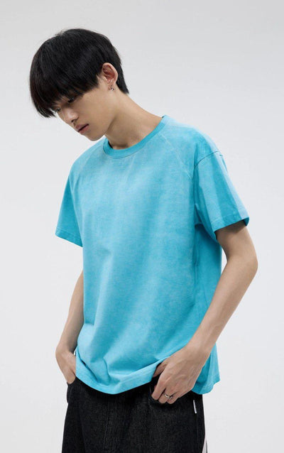 Casual Solid Color T-Shirt Korean Street Fashion T-Shirt By Funky Fun Shop Online at OH Vault