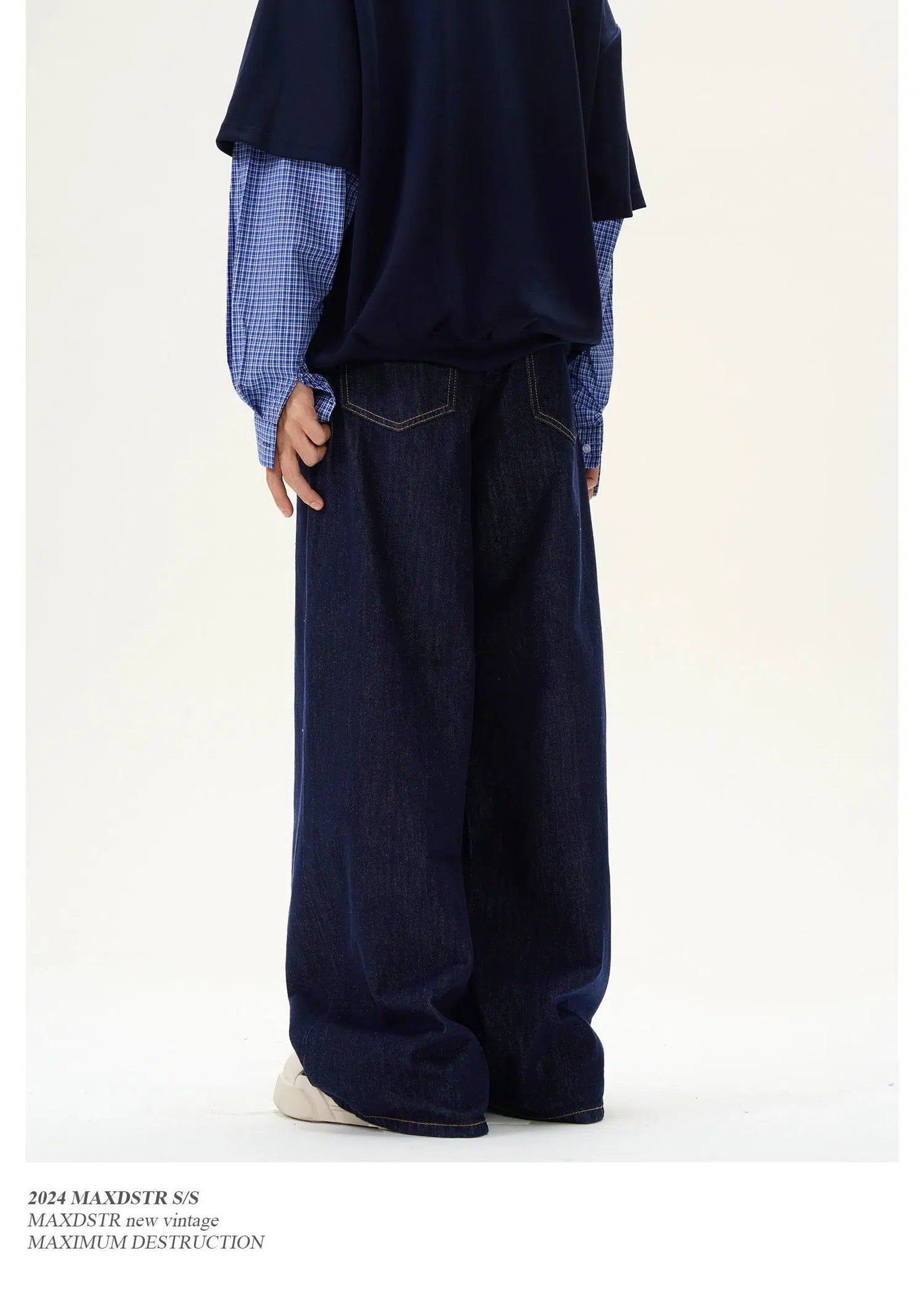 Wide Loose Relaxed Fit Jeans Korean Street Fashion Jeans By MaxDstr Shop Online at OH Vault