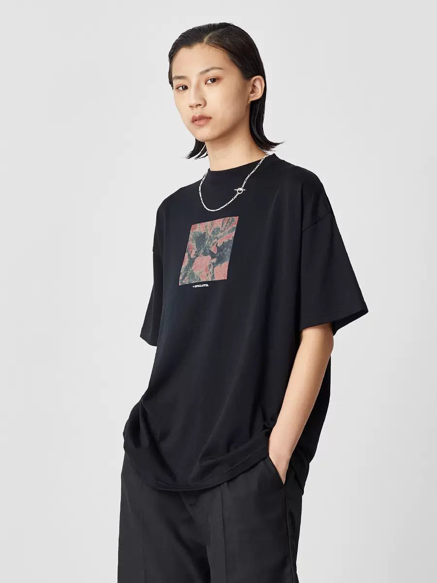 Thermal Graphic Print T-Shirt Korean Street Fashion T-Shirt By Opicloth Shop Online at OH Vault