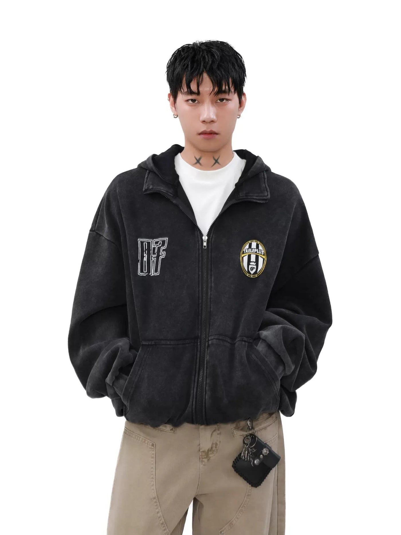 Side Pockets Washed Hoodie Korean Street Fashion Hoodie By Mr Nearly Shop Online at OH Vault