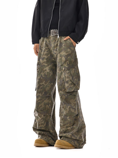 Tilt Pockets Camouflage Jeans Korean Street Fashion Jeans By MEBXX Shop Online at OH Vault