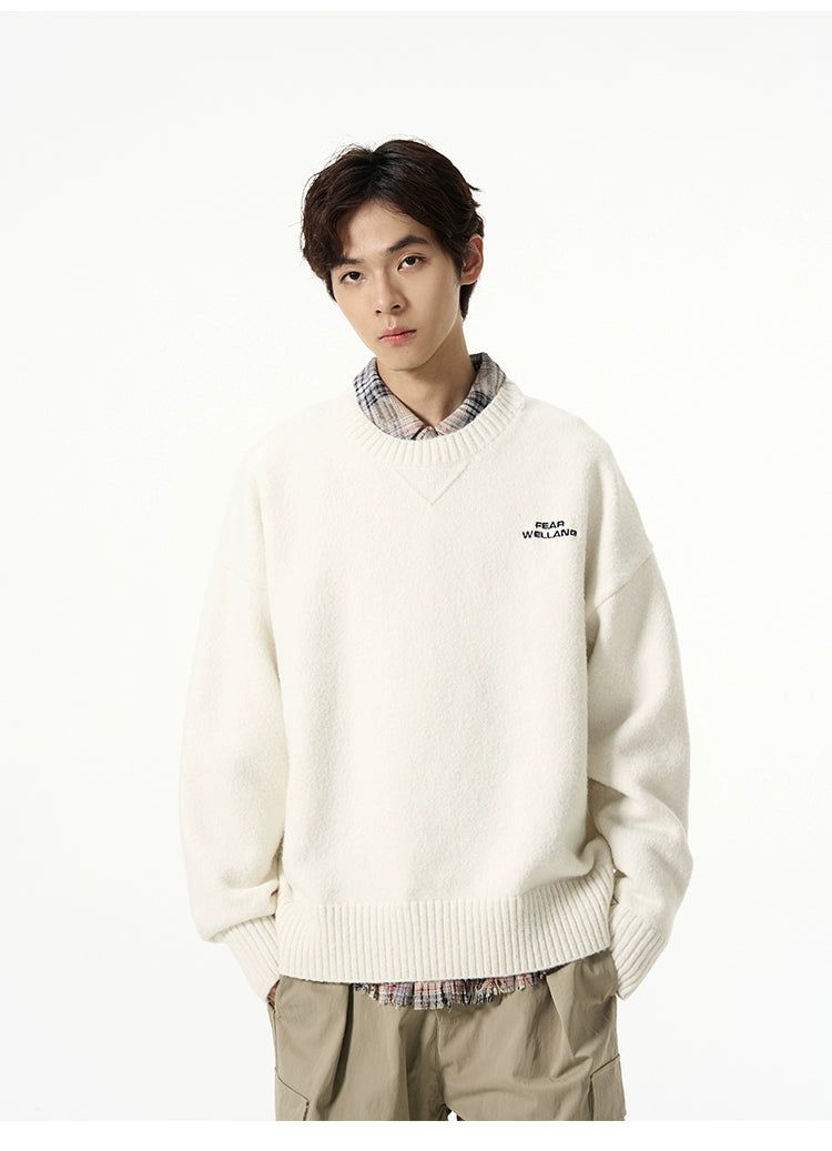 Neat Casual Fit Sweater Korean Street Fashion Sweater By 77Flight Shop Online at OH Vault