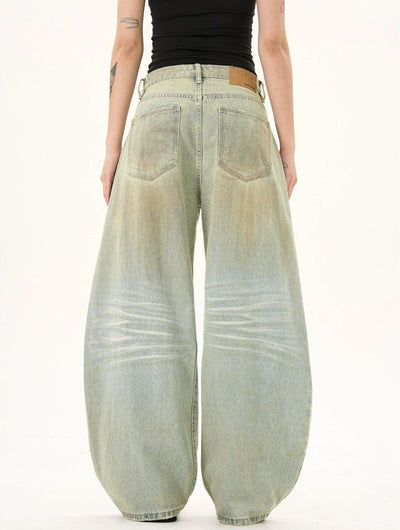 Sand Washed Scratch Faded Jeans Korean Street Fashion Jeans By MaxDstr Shop Online at OH Vault