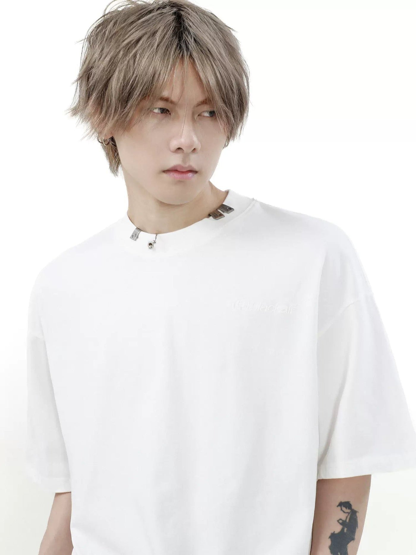 Washed Regular Cut T-Shirt Korean Street Fashion T-Shirt By Mr Nearly Shop Online at OH Vault