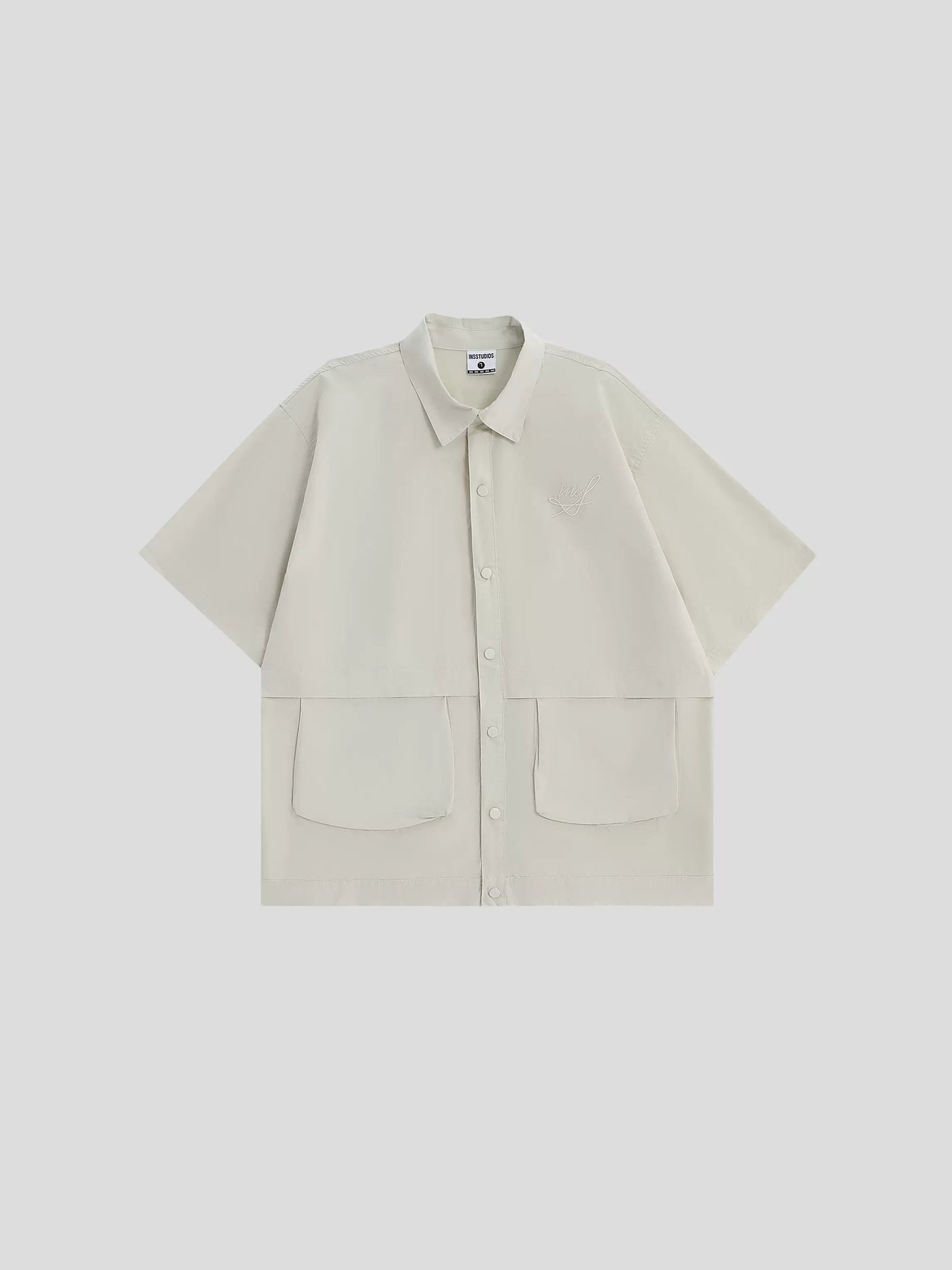 Wide Front Pocket Shirt Korean Street Fashion Shirt By INS Korea Shop Online at OH Vault