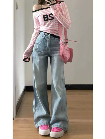 High Waist Basic Jeans Korean Street Fashion Jeans By Terra Incognita Shop Online at OH Vault