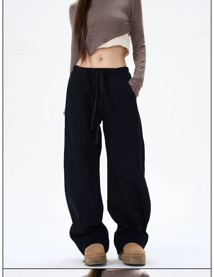 Waistband Sports Sweatpants Korean Street Fashion Pants By 77Flight Shop Online at OH Vault