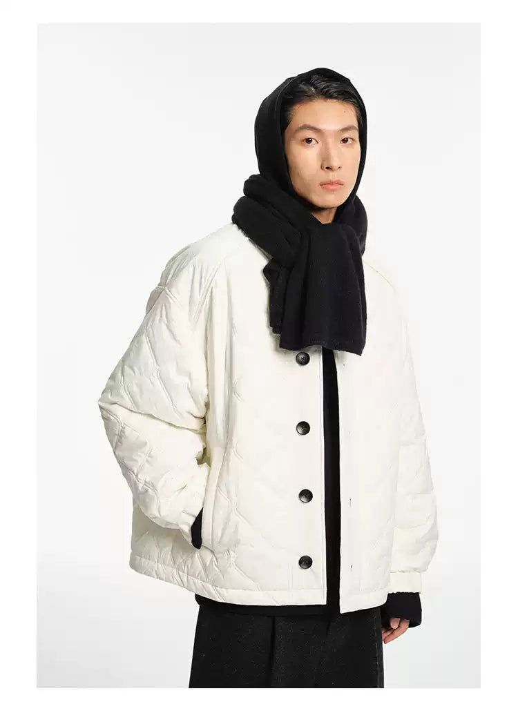 Buttoned Boxy Quilted Jacket Korean Street Fashion Jacket By NANS Shop Online at OH Vault