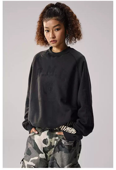 Casual Reversible Camo Crewneck Korean Street Fashion Crewneck By Remedy Shop Online at OH Vault