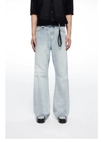 Light Washed Buttoned Jeans Korean Street Fashion Jeans By Terra Incognita Shop Online at OH Vault