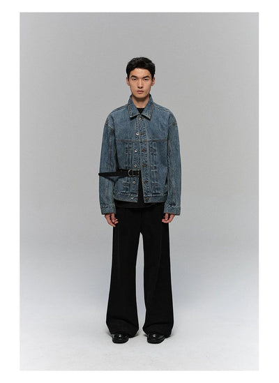 Metal Buttons Washed Denim Jacket Korean Street Fashion Jacket By NANS Shop Online at OH Vault