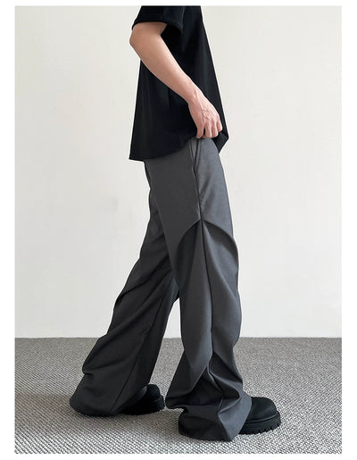 Folded Emphasis Detail Pants Korean Street Fashion Pants By A PUEE Shop Online at OH Vault