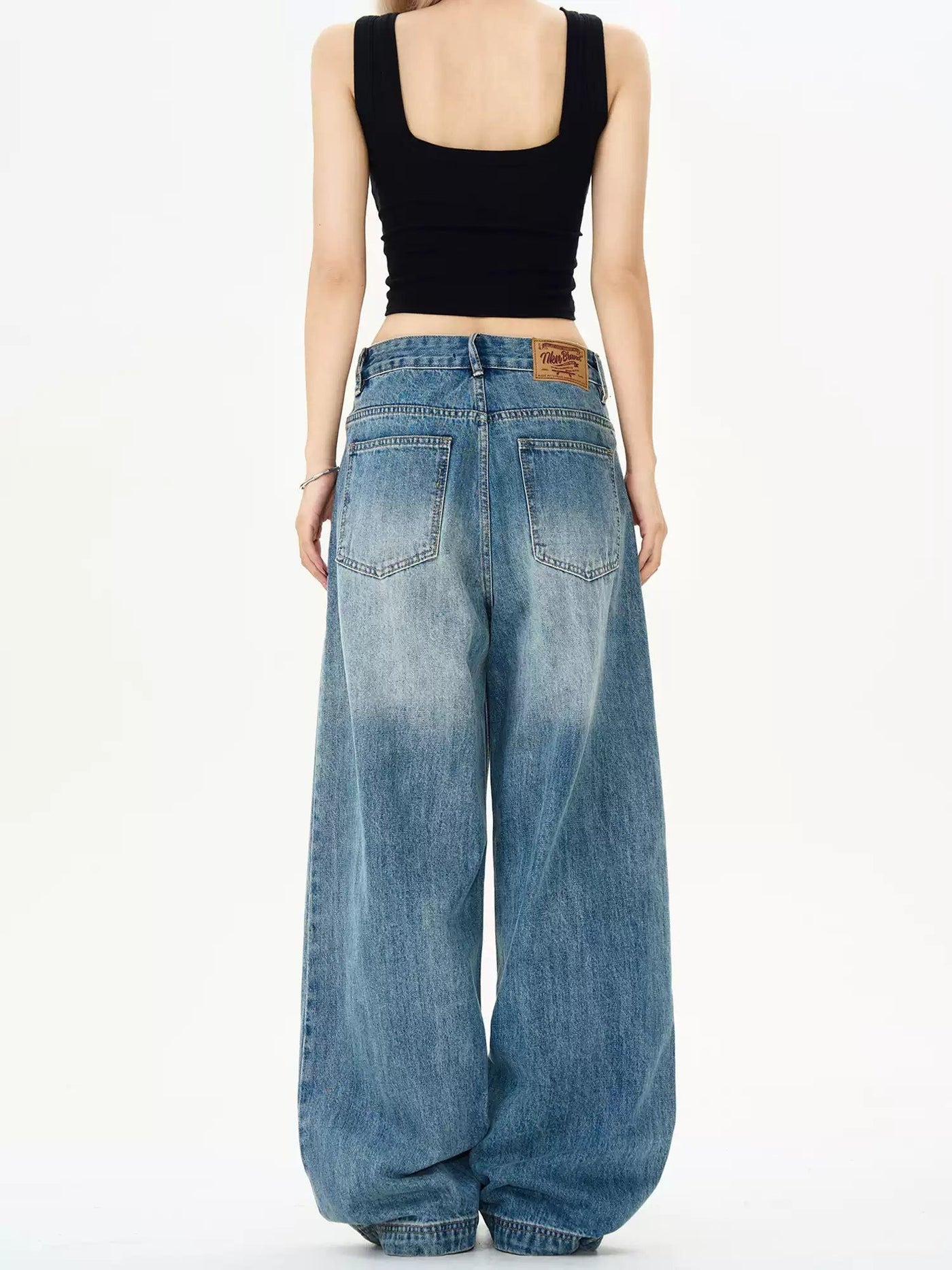 Washed Wide Straight Fit Jeans Korean Street Fashion Jeans By MaxDstr Shop Online at OH Vault