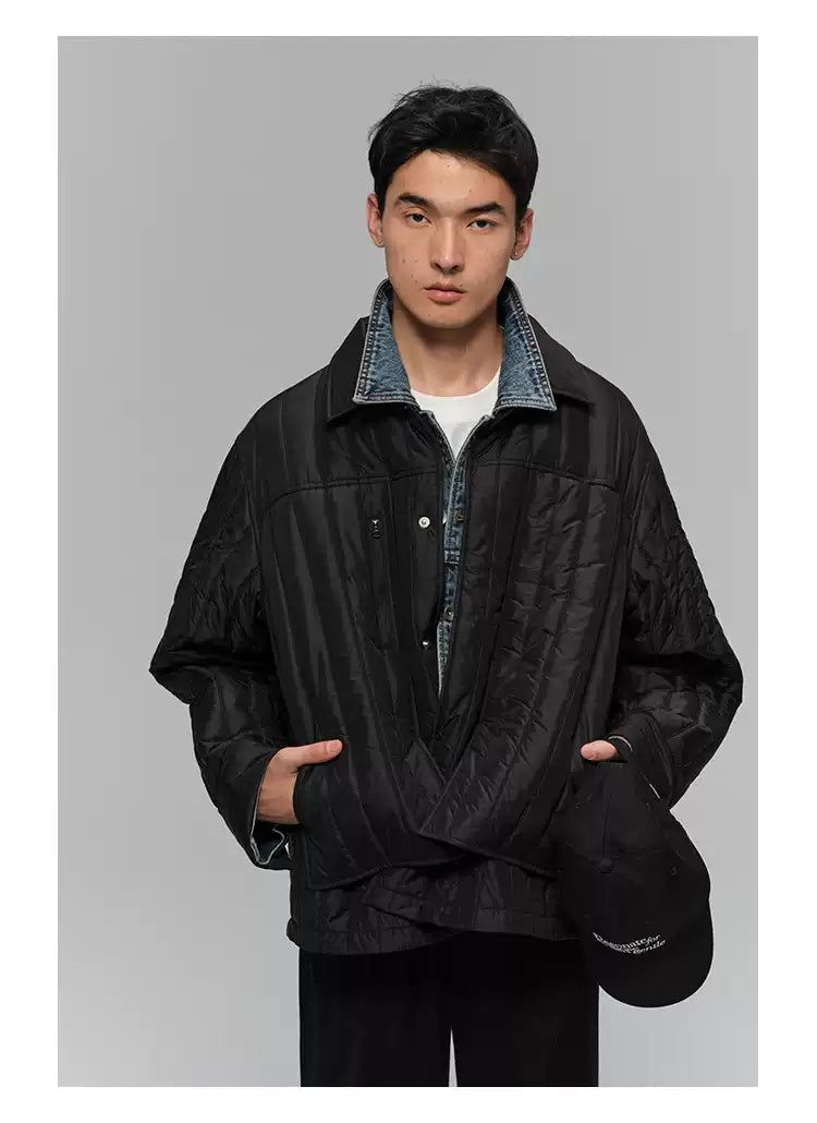 Sleek Multi-Pocket Puffer Jacket Korean Street Fashion Jacket By NANS Shop Online at OH Vault