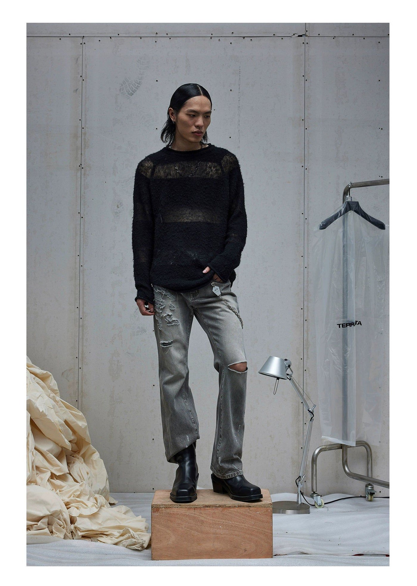 Hollowed Mohair Sweater Korean Street Fashion Sweater By Terra Incognita Shop Online at OH Vault