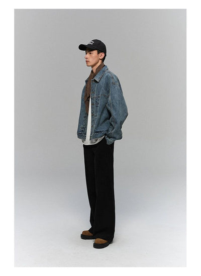 Metal Buttons Washed Denim Jacket Korean Street Fashion Jacket By NANS Shop Online at OH Vault