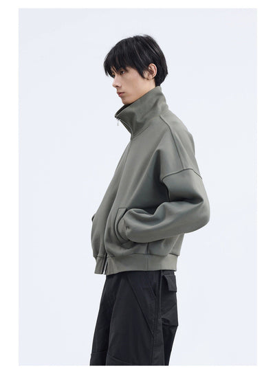 High Stand Collar Regular Fit Jacket Korean Street Fashion Jacket By Terra Incognita Shop Online at OH Vault