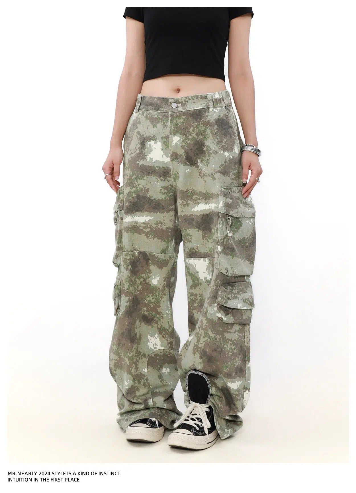 Desert Camo Cargo Pants Korean Street Fashion Pants By Mr Nearly Shop Online at OH Vault