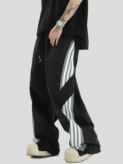 Striped Side Track Pants Korean Street Fashion Pants By INS Korea Shop Online at OH Vault