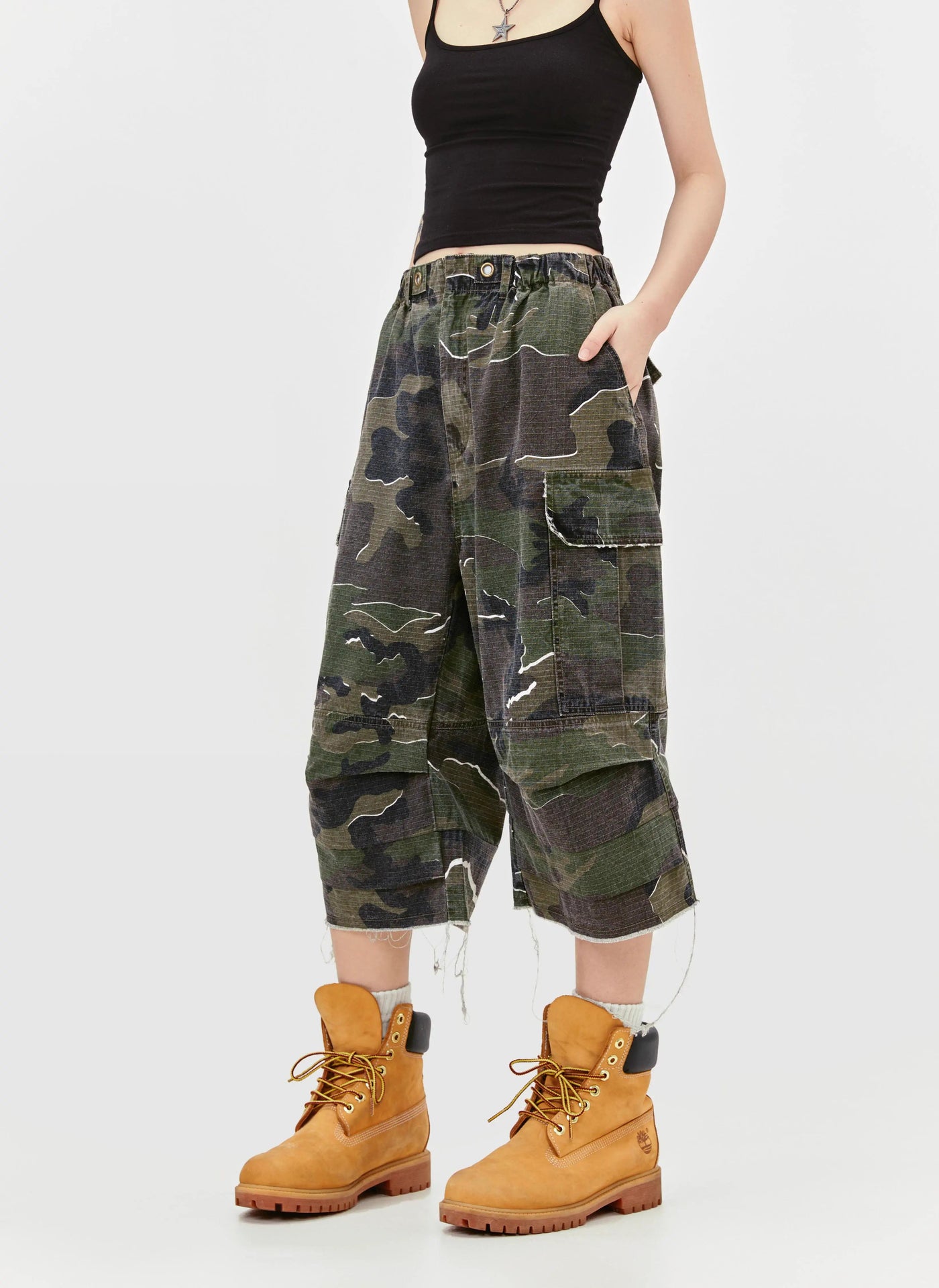 Camouflage Flap Pocket Shorts Korean Street Fashion Shorts By Made Extreme Shop Online at OH Vault