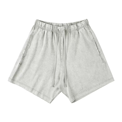 Gartered and Washed Shorts Korean Street Fashion Shorts By IDLT Shop Online at OH Vault