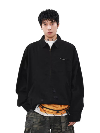 Minimal Distressed Spots Jacket Korean Street Fashion Jacket By Mr Nearly Shop Online at OH Vault