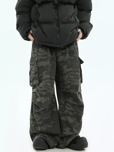 Side Pockets Camouflage Cargo Pants Korean Street Fashion Pants By INS Korea Shop Online at OH Vault