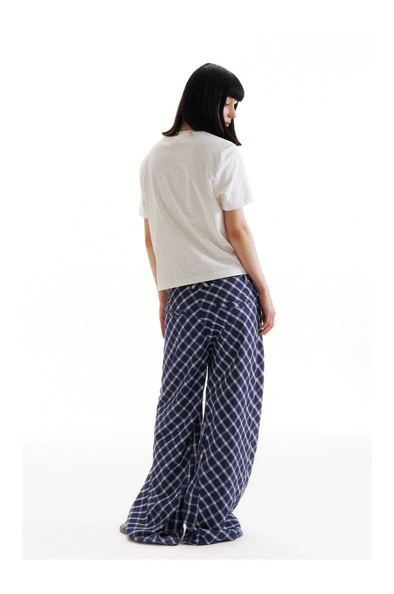 Oversized Fit Plaid Pattern Pants Korean Street Fashion Pants By Conp Conp Shop Online at OH Vault