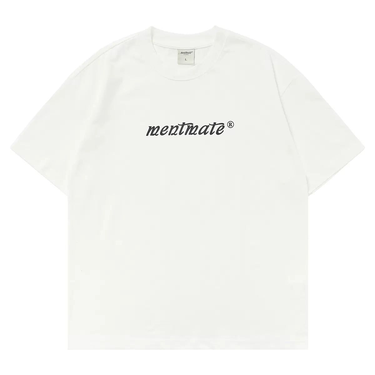 Contrast Logo Print T-Shirt Korean Street Fashion T-Shirt By Mentmate Shop Online at OH Vault