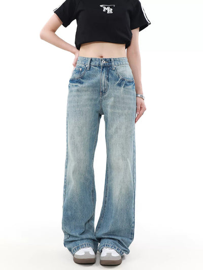 Straight Leg Versatile Jeans Korean Street Fashion Jeans By Mr Nearly Shop Online at OH Vault