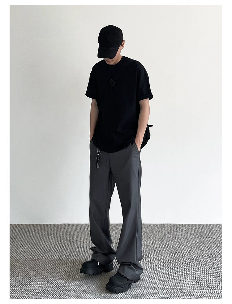 Clean Fit Solid Color Pants Korean Street Fashion Pants By A PUEE Shop Online at OH Vault