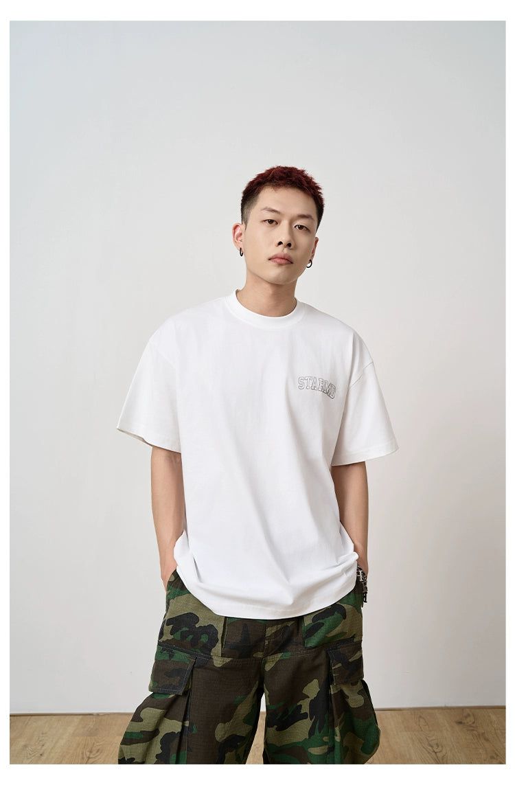 Casual Logo Print T-Shirt Korean Street Fashion T-Shirt By Remedy Shop Online at OH Vault