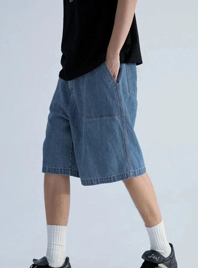 Wide Pockets Denim Shorts Korean Street Fashion Shorts By Mentmate Shop Online at OH Vault