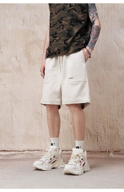 Comfty Fit Knee Shorts Korean Street Fashion Shorts By BE Just Hug Shop Online at OH Vault