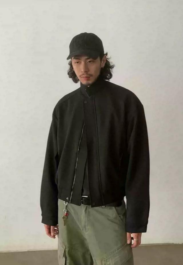 Clean Fit Stand Collar Boxy Jacket Korean Street Fashion Jacket By In Knots Shop Online at OH Vault