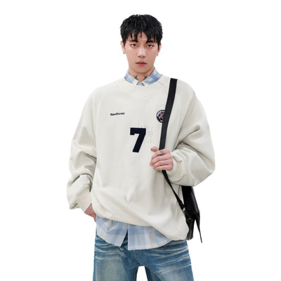 Subtle Paint Splatters Crewneck Korean Street Fashion Crewneck By Mr Nearly Shop Online at OH Vault