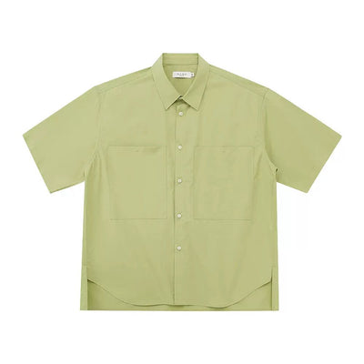 Neat Pockets Minimal Shirt Korean Street Fashion Shirt By NANS Shop Online at OH Vault