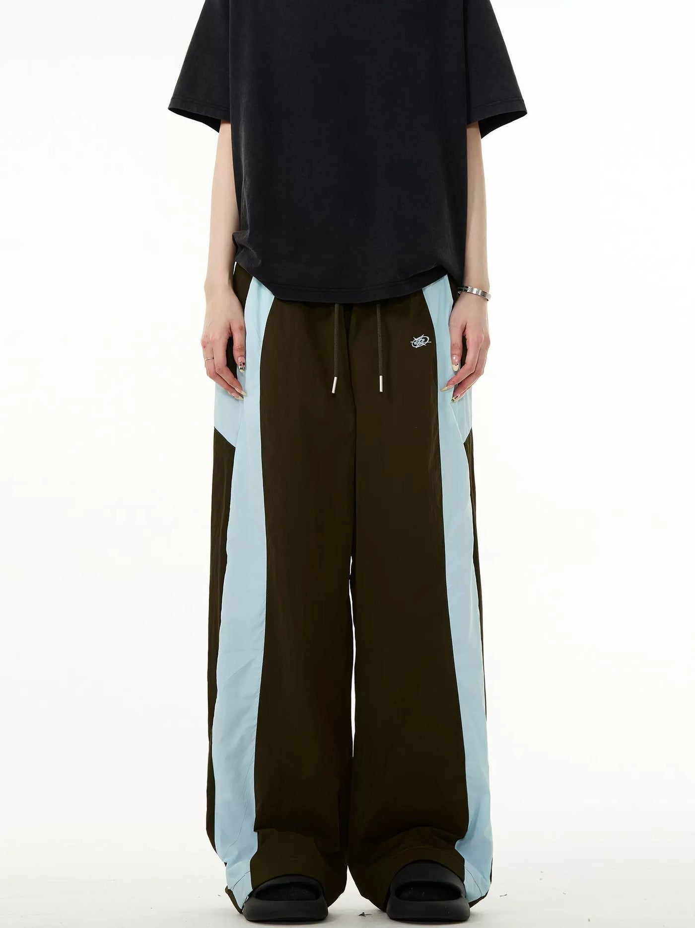 Contrast Bar Line Sweatpants Korean Street Fashion Pants By Mad Witch Shop Online at OH Vault