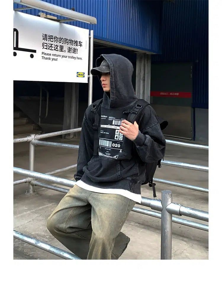 Trademark Graphic Hoodie Korean Street Fashion Hoodie By Poikilotherm Shop Online at OH Vault