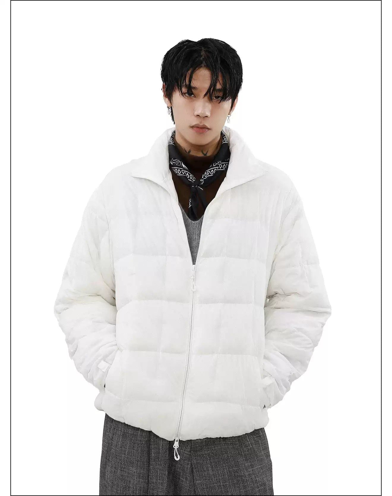 Versatile Quilted Puffer Jacket Korean Street Fashion Jacket By Mr Nearly Shop Online at OH Vault