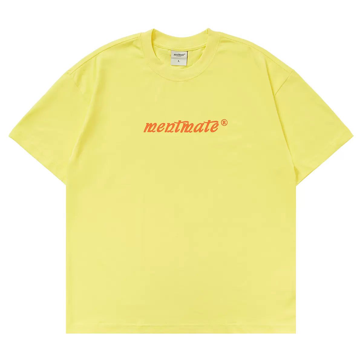 Contrast Logo Print T-Shirt Korean Street Fashion T-Shirt By Mentmate Shop Online at OH Vault