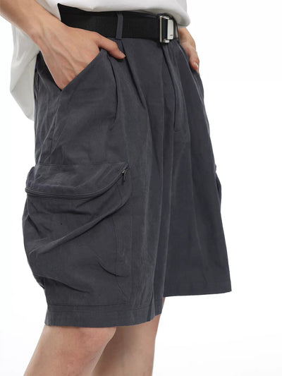 Quick Dry Zipped Pocket Shorts Korean Street Fashion Shorts By Roaring Wild Shop Online at OH Vault