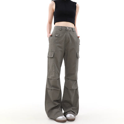 Buttoned Pockets Workwear Pants Korean Street Fashion Pants By Mr Nearly Shop Online at OH Vault