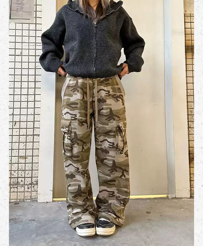 Adjustable Strings Camouflage Pants Korean Street Fashion Pants By Made Extreme Shop Online at OH Vault